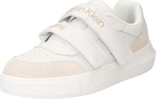 Tenisky Calvin Klein Jeans hnědá / broskvová / bílá