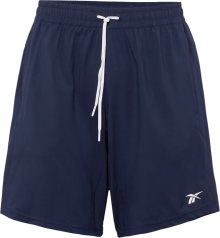 Sportovní kalhoty Reebok Sport námořnická modř / bílá