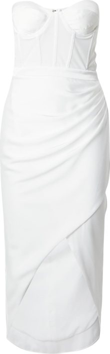 Koktejlové šaty Misspap bílá