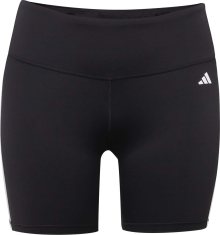 Sportovní kalhoty \'Essentials 3-Stripes High-Waisted \' adidas performance černá / bílá