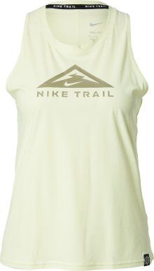 Sportovní top \'TRAIL\' Nike khaki / světle zelená