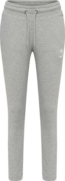 Sportovní kalhoty \'Noni 2.0\' Hummel šedý melír / bílá
