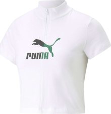 Tričko Puma zelená / černá / bílá