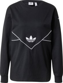 Tričko \'Long-Sleeve Top\' adidas Originals černá / bílá