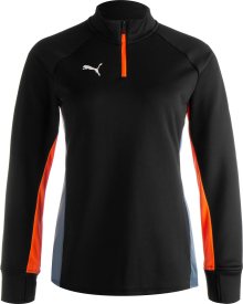 Funkční tričko \'Individual Blaze\' Puma kouřově modrá / oranžová / černá / bílá