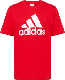 Funkční tričko \'Essentials Big Logo\' ADIDAS SPORTSWEAR červená / bílá