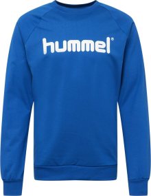 Sportovní mikina Hummel modrá / bílá