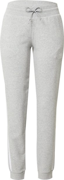 Kalhoty \'Adicolor Classics Cuffed\' adidas Originals šedý melír / bílá