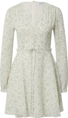 Šaty Glamorous krémová / khaki / pastelově zelená