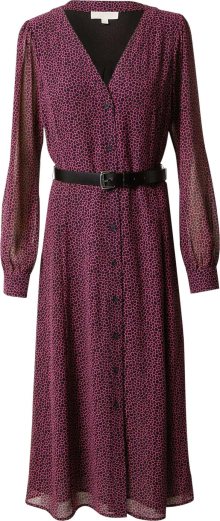 Košilové šaty \'KATE\' MICHAEL Michael Kors světle růžová / černá