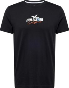 Tričko Hollister světlemodrá / mátová / černá / bílá