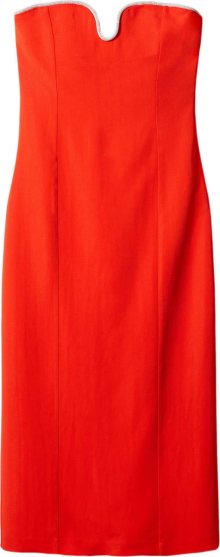 Koktejlové šaty \'BELLI\' Mango ohnivá červená / stříbrná