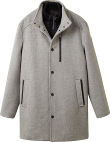 Přechodný kabát Tom Tailor světle šedá / šedý melír / černá