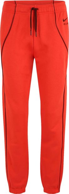 Kalhoty Nike Sportswear oranžově červená / černá