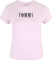 Tričko Tommy Jeans šeříková / červená / černá / bílá