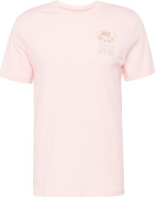 Tričko Nike Sportswear písková / růžová