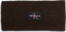 Čelenka Calvin Klein Jeans tmavě hnědá / pink / černá / bílá