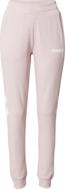 Sportovní kalhoty \'Legacy\' Hummel pastelově růžová / bílá