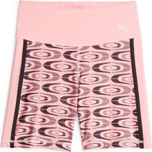 Sportovní kalhoty Puma pastelově růžová / černá / bílá