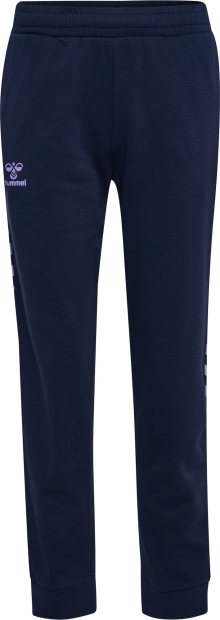 Sportovní kalhoty Hummel námořnická modř / fialová