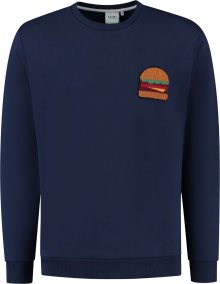 Mikina \'Burger\' Shiwi námořnická modř / světle hnědá / zelená / červená