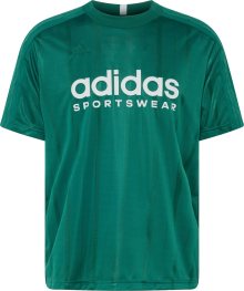 Funkční tričko \'Tiro\' ADIDAS SPORTSWEAR smaragdová / bílá