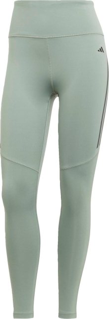 Sportovní kalhoty \'Dailyrun 3-Stripes\' adidas performance pastelově zelená / černá