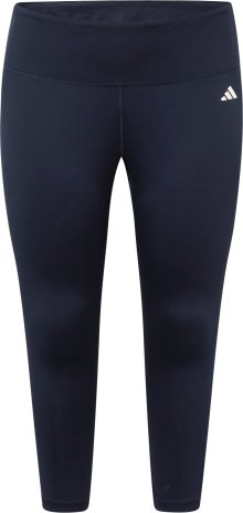 Sportovní kalhoty \'Essentials High-Waisted \' adidas performance námořnická modř / bílá