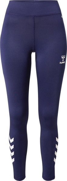 Sportovní kalhoty Hummel marine modrá / bílá