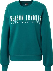Mikina \'Riley\' Gina Tricot smaragdová / bílá