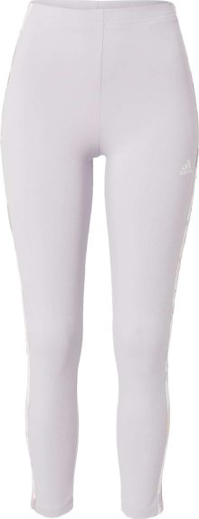 Sportovní kalhoty \'Essentials 3-Stripes High-Waisted \' ADIDAS SPORTSWEAR koňaková / šeříková / růžová / bílá