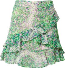 Sukně River Island zelená / světle zelená / světle fialová / offwhite