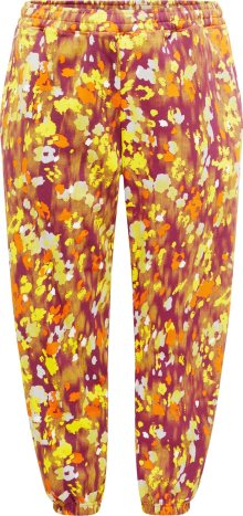 Sportovní kalhoty \'Printed \' adidas by stella mccartney opálová / zlatě žlutá / svítivě oranžová / bordó