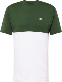Tričko Vans tmavě zelená / bílá