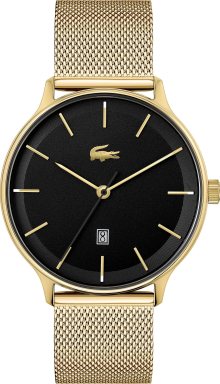 Analogové hodinky Lacoste zlatá / černá