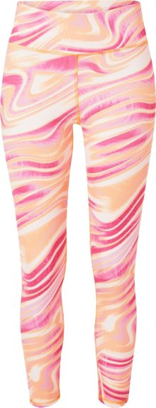 Sportovní kalhoty ESPRIT SPORT lososová / pink / bílá