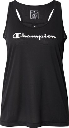 Sportovní top Champion Authentic Athletic Apparel černá / bílá