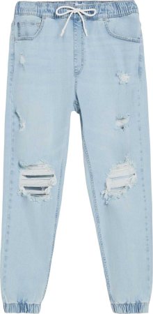 Džíny Bershka modrá džínovina