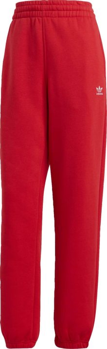 Kalhoty \'Essentials Fleece\' adidas Originals červená / bílá
