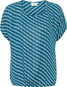 Halenka \'Marita\' Kaffe azurová modrá / bílá