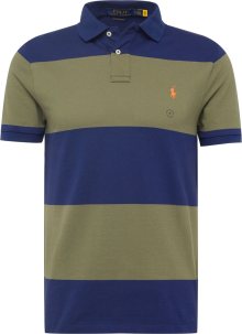 Tričko Polo Ralph Lauren modrá / khaki / oranžová