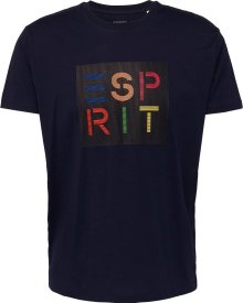 Tričko Esprit modrá / námořnická modř / žlutá / červená