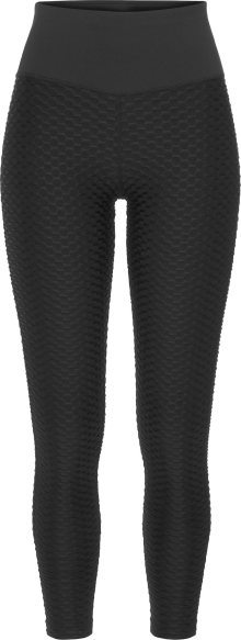 Sportovní kalhoty LASCANA ACTIVE černá / bílá
