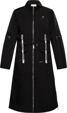Přechodný kabát MYMO černá / bílá