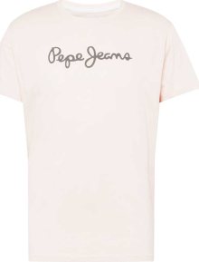 Tričko \'EGGO\' Pepe Jeans antracitová / růže / bílá