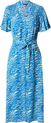 Košilové šaty \'SEAFOAM\' Whistles azurová modrá / svítivě modrá / bílá