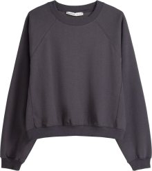 Mikina Bershka tmavě šedá