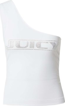 Top \'DIGI\' Juicy Couture stříbrná / bílá