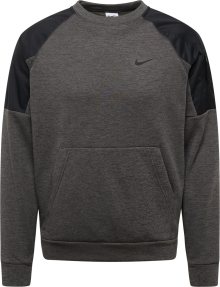 Sportovní mikina Nike šedý melír / černá