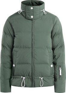 Zimní bunda DreiMaster Maritim smaragdová / bílá